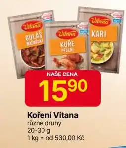 Hruška KOŘENÍ VITANA nabídka