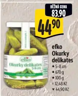 Albert efko Okurky delikates nabídka