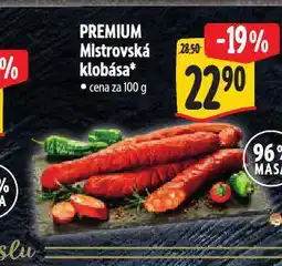 Albert Mistrovská klobása nabídka