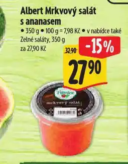 Albert Mrkvový salát s ananasem nabídka