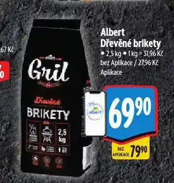 Albert Dřevěné brikety nabídka