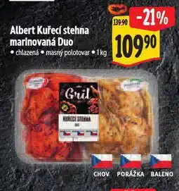 Albert Kuřecí stehna marinovaná duo nabídka