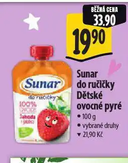 Albert Sunar do ručičky ovocné pyré nabídka