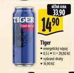 Albert Tiger energy drink nabídka