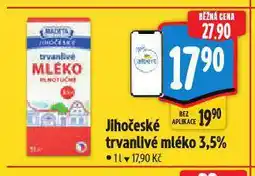 Albert Jihočeské trvanlivé mléko nabídka
