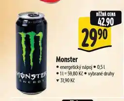 Albert Monster energy drink nabídka
