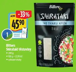 Albert Bitters shirataki těstoviny nabídka