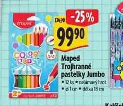 Albert Maped trojranné pastelky jumbo nabídka