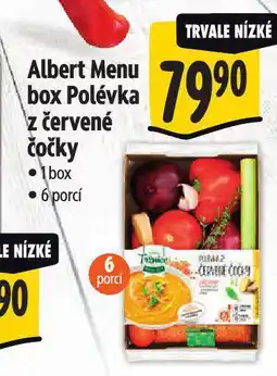 Albert Menu box polévka z červené řepy nabídka