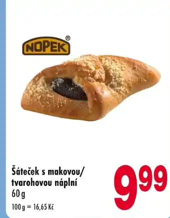 Qanto Šáteček s makovou/ tvarohovou náplní nabídka