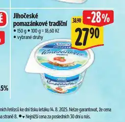 Albert Jihočeské tradiční pomazánkové tradiční nabídka
