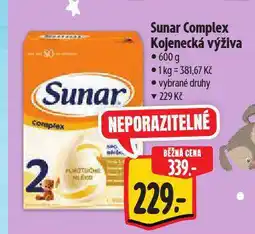 Albert Sunar kojenecká výživa nabídka