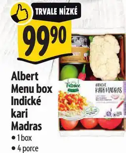 Albert Menu box indické kari madras nabídka
