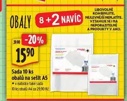 Albert Sada 10 ks obalů na sešity nabídka
