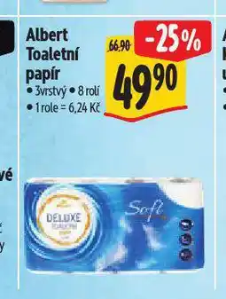 Albert Toaletní papír nabídka