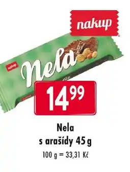 Qanto Nela s arašídy nabídka