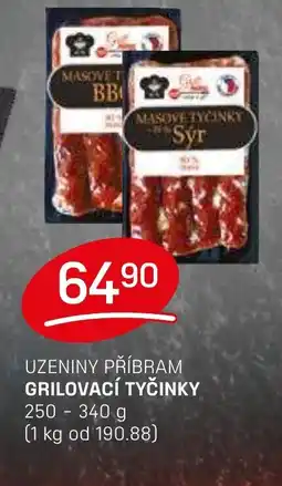 Flop Uzeniny příbram Grilovací tyčinky nabídka