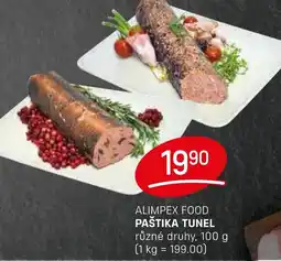 Flop Alimpex food Paštika tunel nabídka