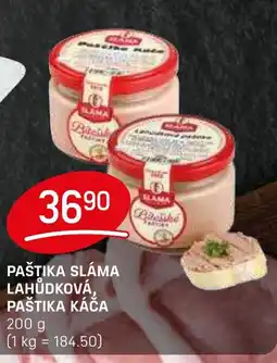Flop Paštika sláma lahůdková, Paštika káča nabídka