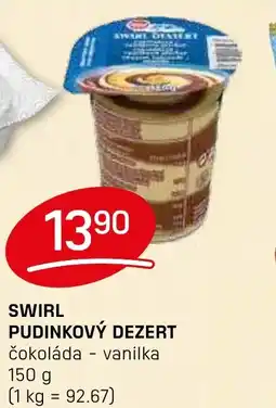 Flop Swirl pudinkový dezert nabídka
