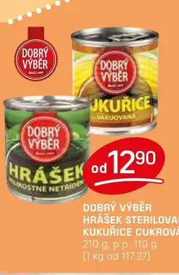 Flop Dobrý výběr Hrášek sterilovaný, kukuřice cukrová nabídka