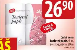Bala Česká cena Toaletní papír nabídka