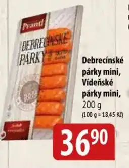 Bala Debrecínské párky mini, Vídeňské párky mini nabídka