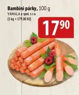 Bala Bambini párky nabídka