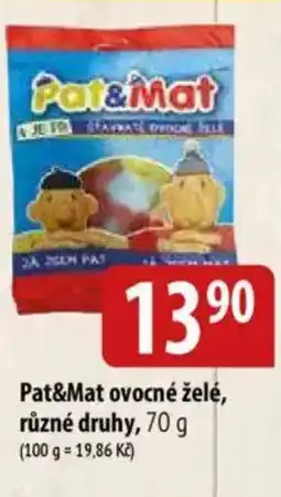 Bala Pat&Mat ovocné želé nabídka