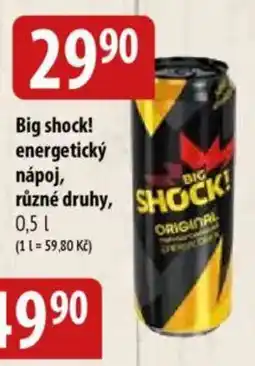 Bala Big shock! energetický nápoj nabídka