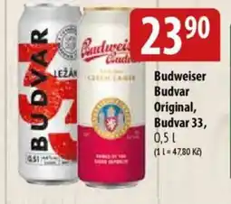 Bala Budweiser Budvar Original, Budvar 33 nabídka