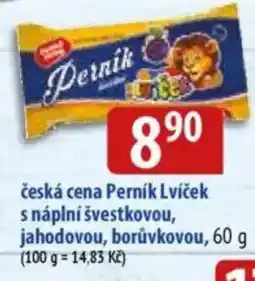 Bala Česká cena Perník Lvíček s náplní švestkovou,jahodovou, borůvkovou nabídka
