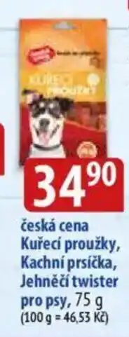 Bala Česká cena Kuřecí proužky, Kachní prsíčka, Jehněčí twister pro psy nabídka