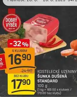 Flop ŠUNKA DUŠENÁ STANDARD 100g nabídka