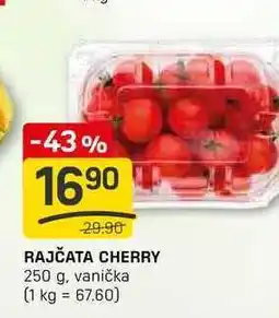Flop RAJČATA CHERRY 250 g, vanička nabídka