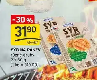 Flop SÝR NA PÁNEV různé druhy 2 x 50 g nabídka