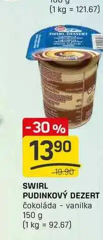 Flop SWIRL PUDINKOVÝ DEZERT čokoláda - vanilka 150 g nabídka