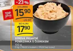 Flop SÝROVÁ PIKANTNÍ POMAZÁNKA S ČESNEKEM 100g nabídka