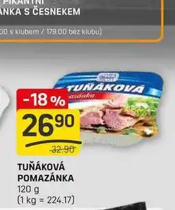 Flop TUŇÁKOVÁ POMAZÁNKA 120 g nabídka