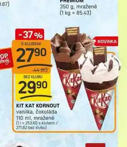 Flop KIT KAT KORNOUT vanilka, čokoláda 110 ml, mražené nabídka