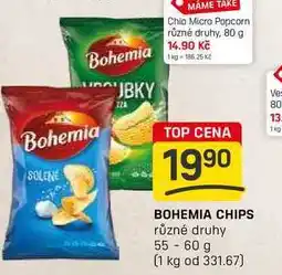 Flop BOHEMIA CHIPS různé druhy 55-60 g nabídka