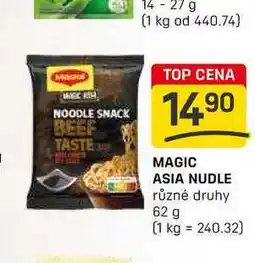 Flop MAGIC ASIA NUDLE různé druhy 62 g nabídka