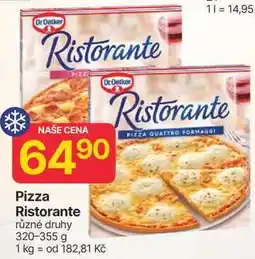 Hruška Dr. Oetker Pizza Ristorante, vybrané druhy 355g nabídka