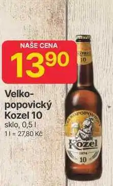 Hruška Velkopopovický Kozel 10 sklo, 0,5l nabídka