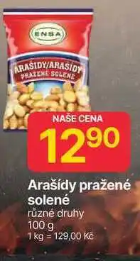 Hruška Dr. Ensa Arašídy pražené solené 100g nabídka