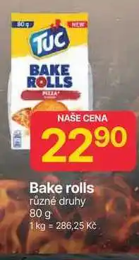 Hruška TUC Bake rolls různé druhy 80 g nabídka