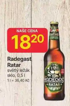 Hruška Radegast Ratar světlý ležák sklo, 0,5l nabídka