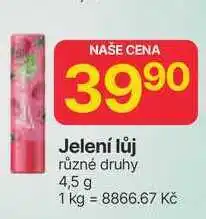 Hruška Jelení lůj různé druhy 4,5 g nabídka