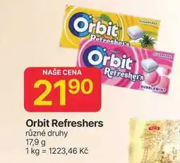 Hruška Orbit Refreshers různé druhy 17,9 g nabídka
