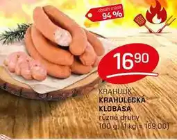 Flop KRAHULECKÁ KLOBÁSA různé druhy 100g nabídka